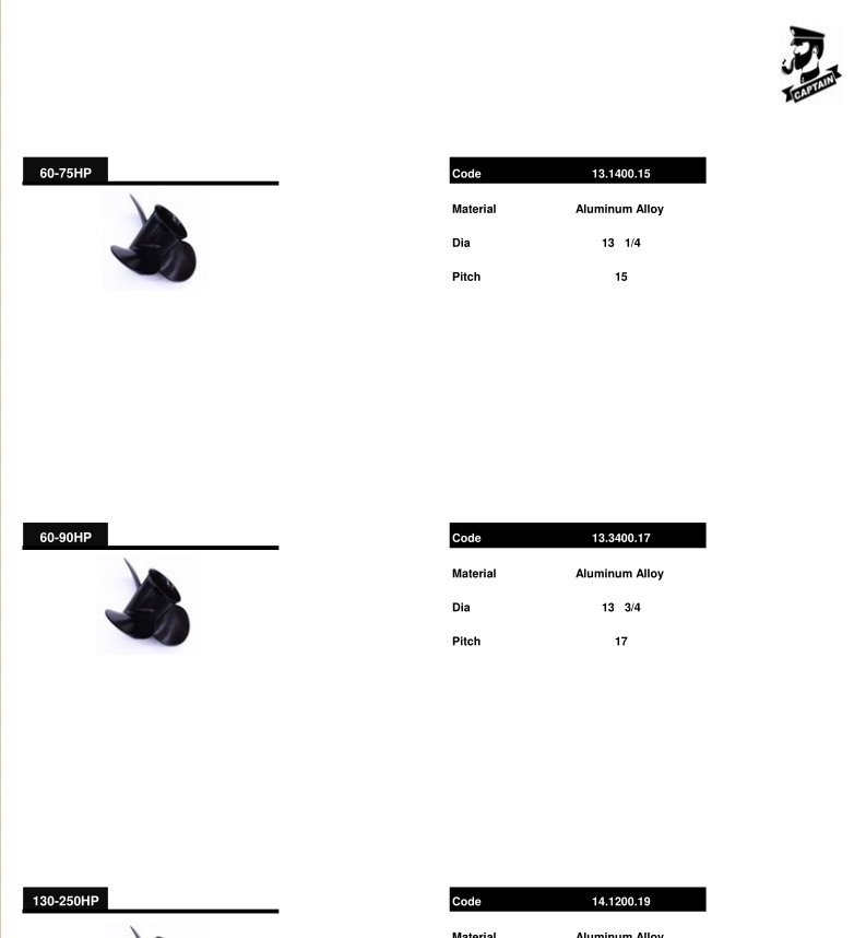 All Types Of Mercury Outboard Motor Propeller Selection Guide Buy